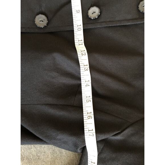 Nicole Miller Womens Black Solid Button Down Blazer Size 10 - Picture 5 of 10